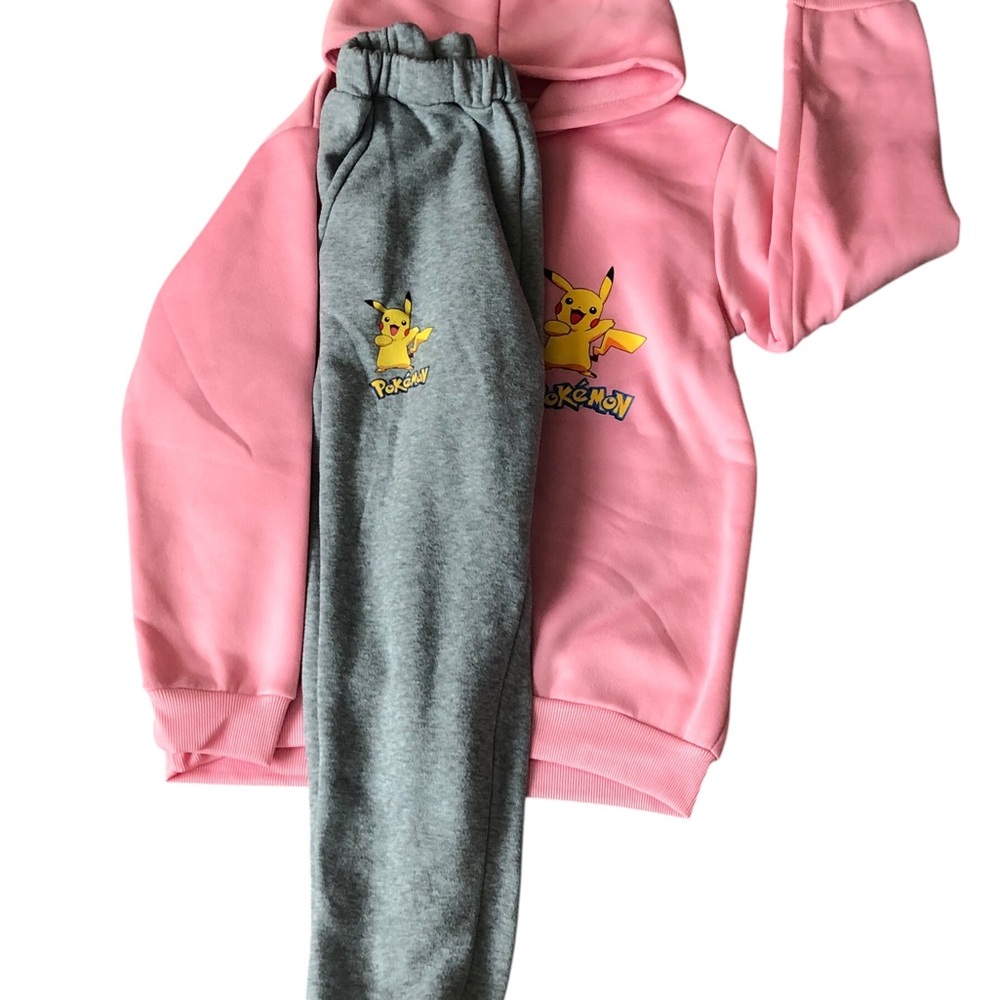 Pokemon Pink and Gray Sweatpants for Cozy Comfort